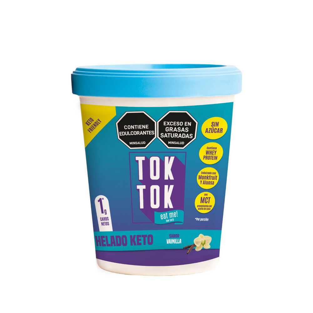 Helado Tok Tok eat me! low carb keto vainilla (260  gr) img #1