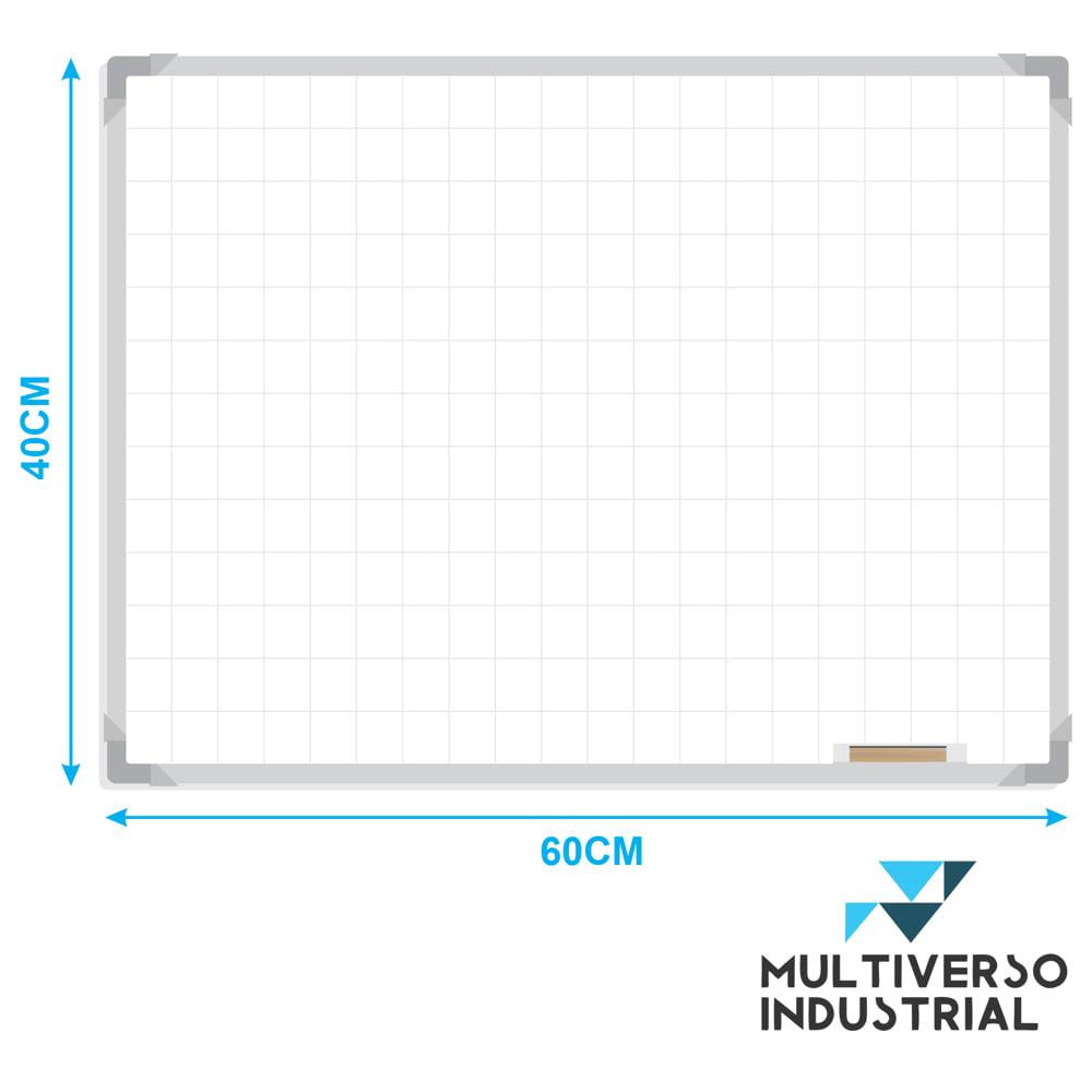 Tablero Borrable Acrílico Cuadriculado 60 X 40Cm + Obsequio img #4