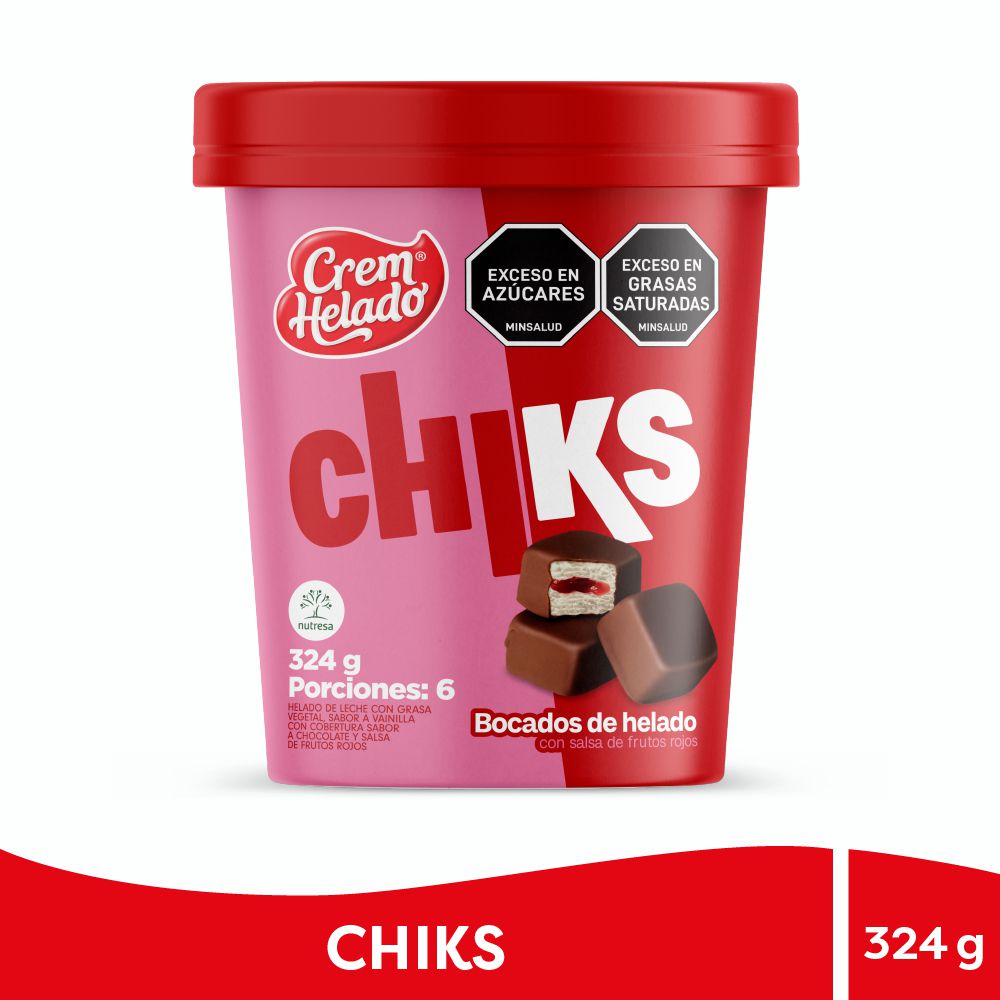 Helado CREM HELADO bocados chiks (324  gr) img #1