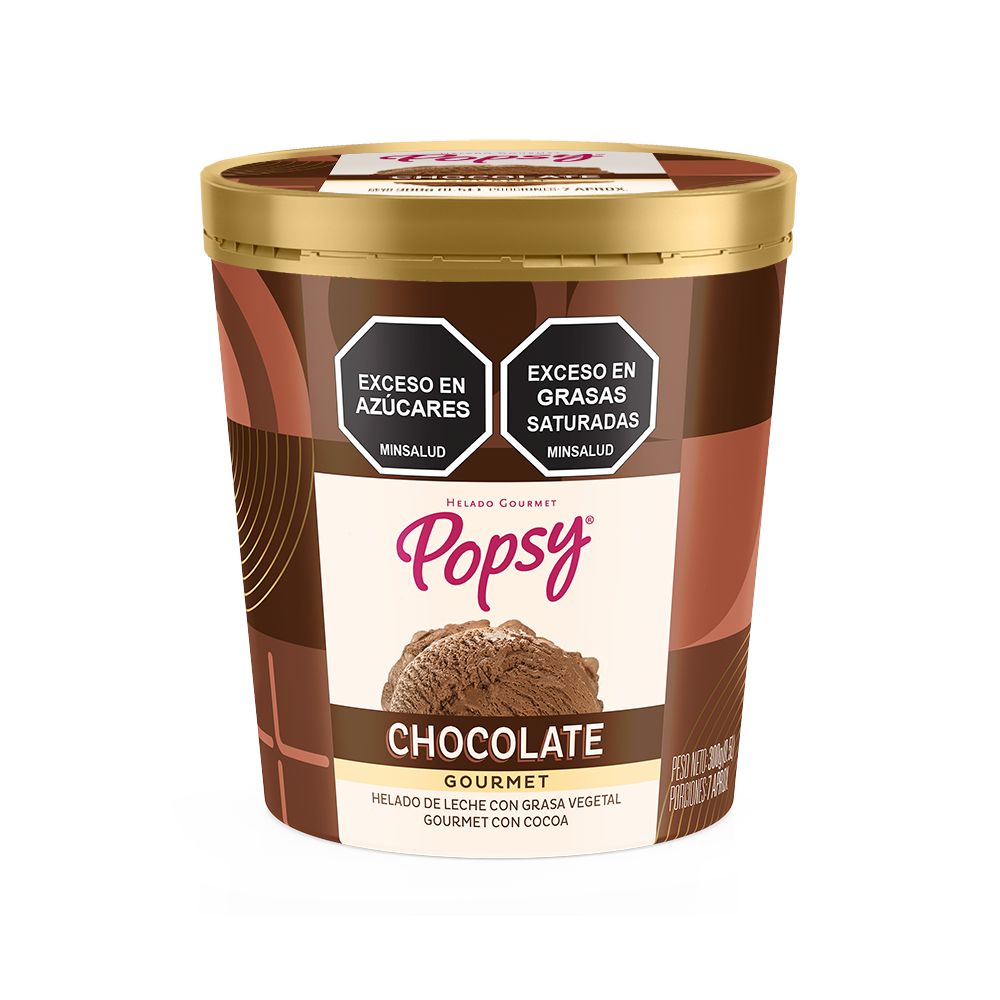 Helado POPSY chocolate medio litro (300  gr) img #1