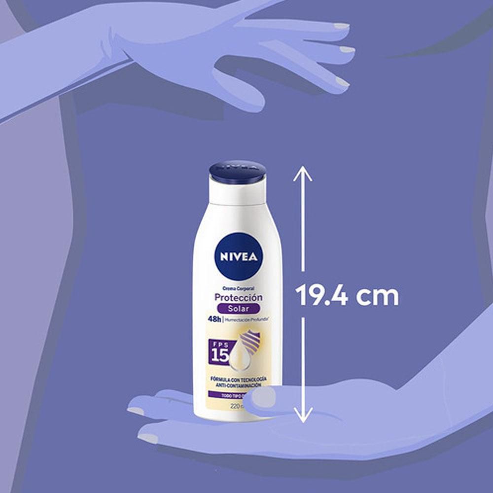Crema corporal NIVEA protección solar fps15 (220  ml) img #5