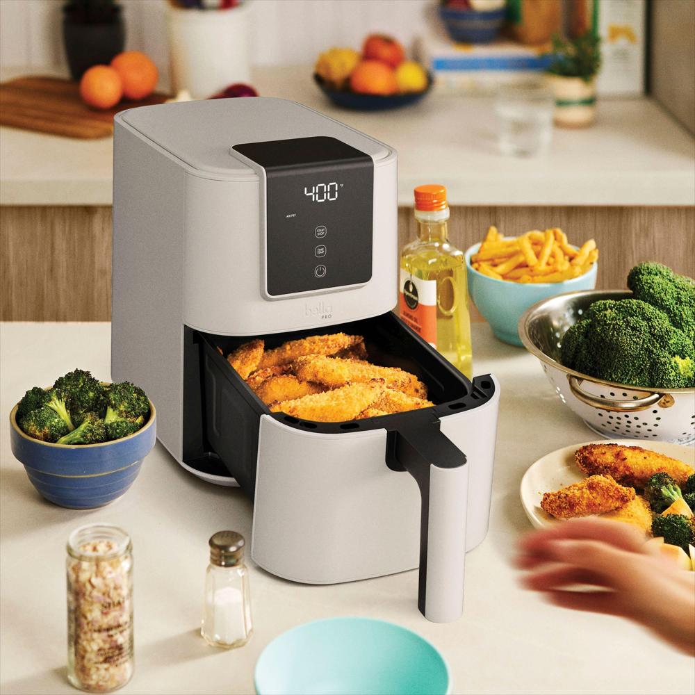 Freidora De Aire 4 Qt Bella Pro Slim Con Pantalla Táctil Color img #3