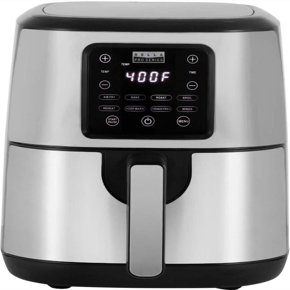 Freidora De Aire Bella Pro 4.2 Qt Pantalla Táctil Acero img #2