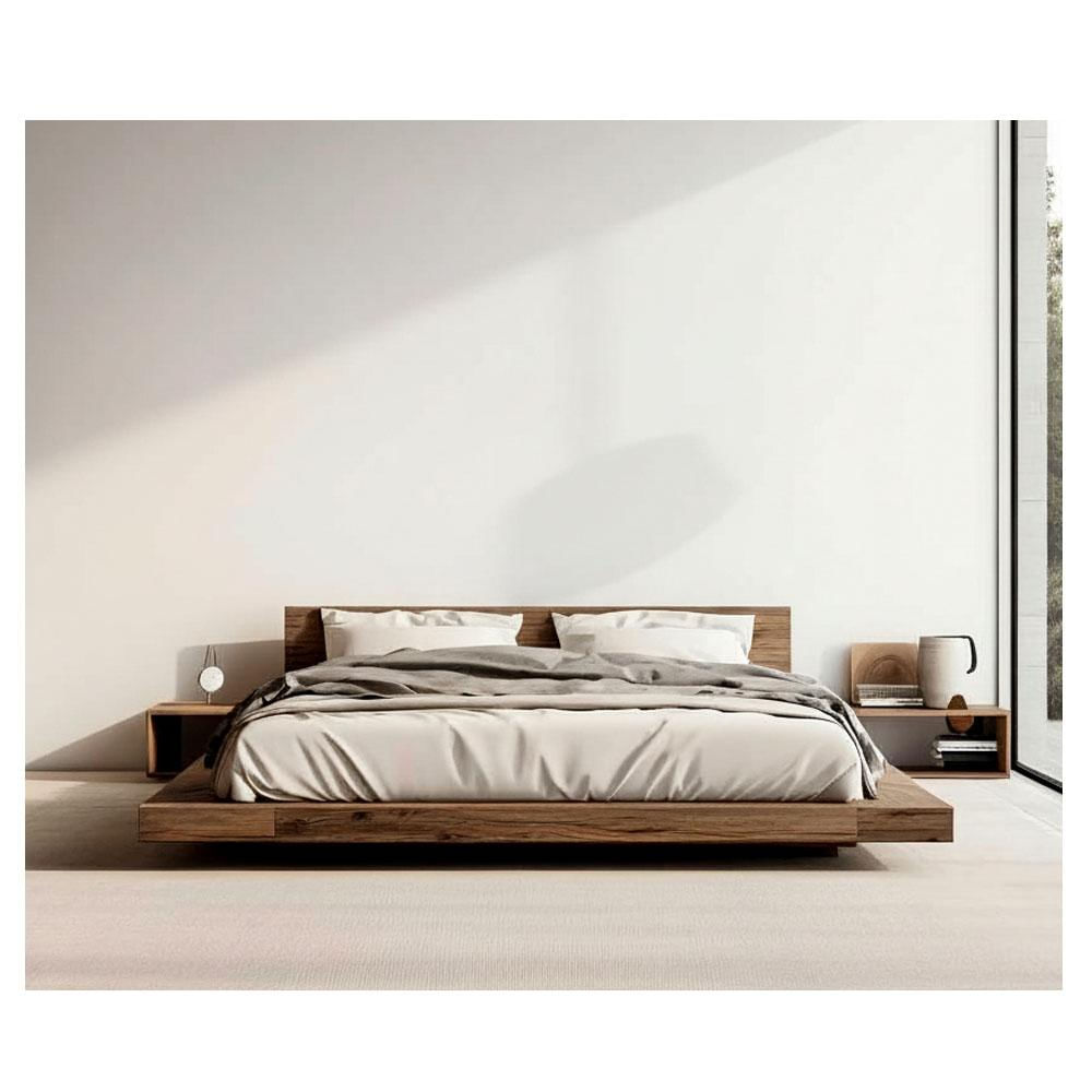 Cama Userkaf Queen En Roble img #1