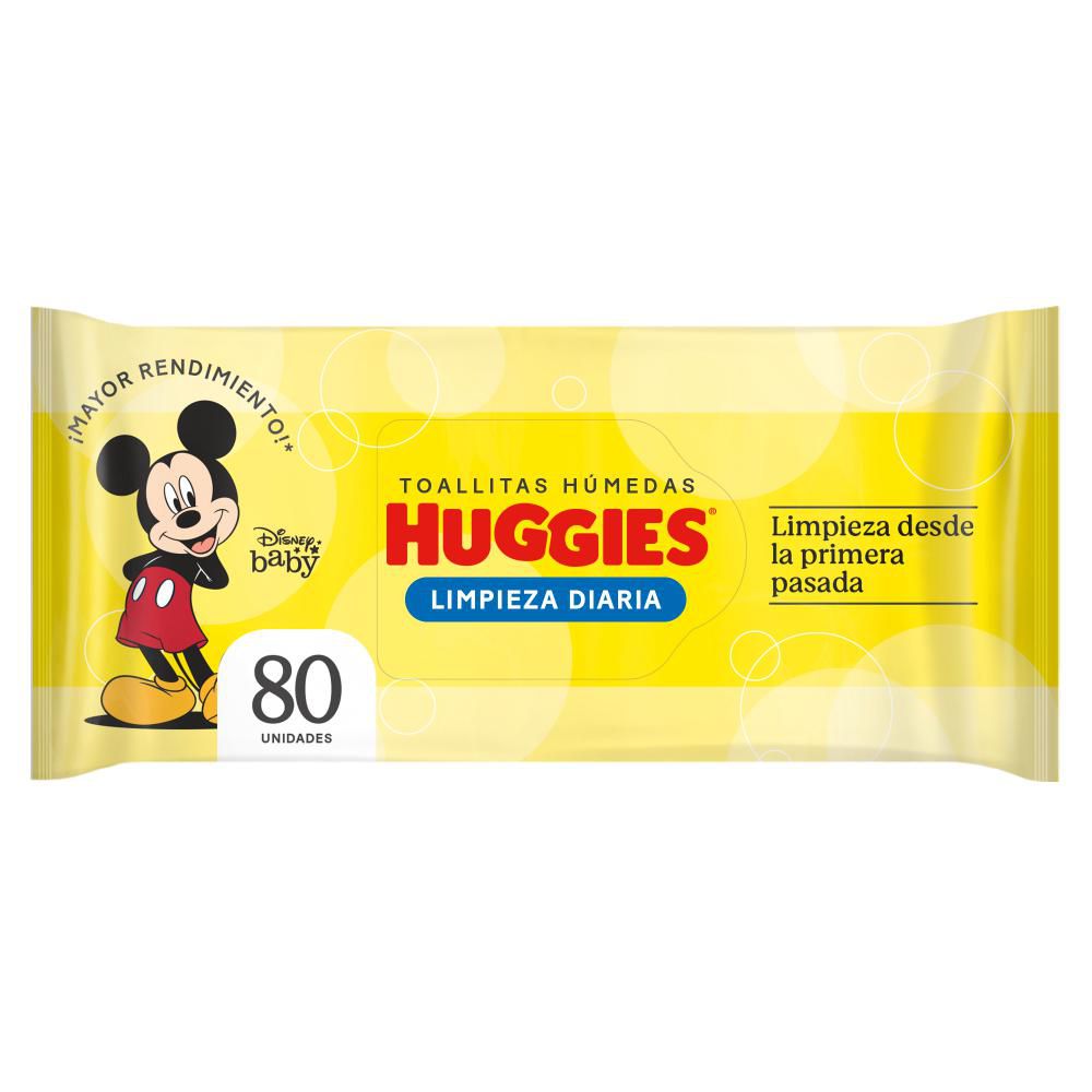 Toallitas húmedas HUGGIES limpieza cotidiana (80  und)