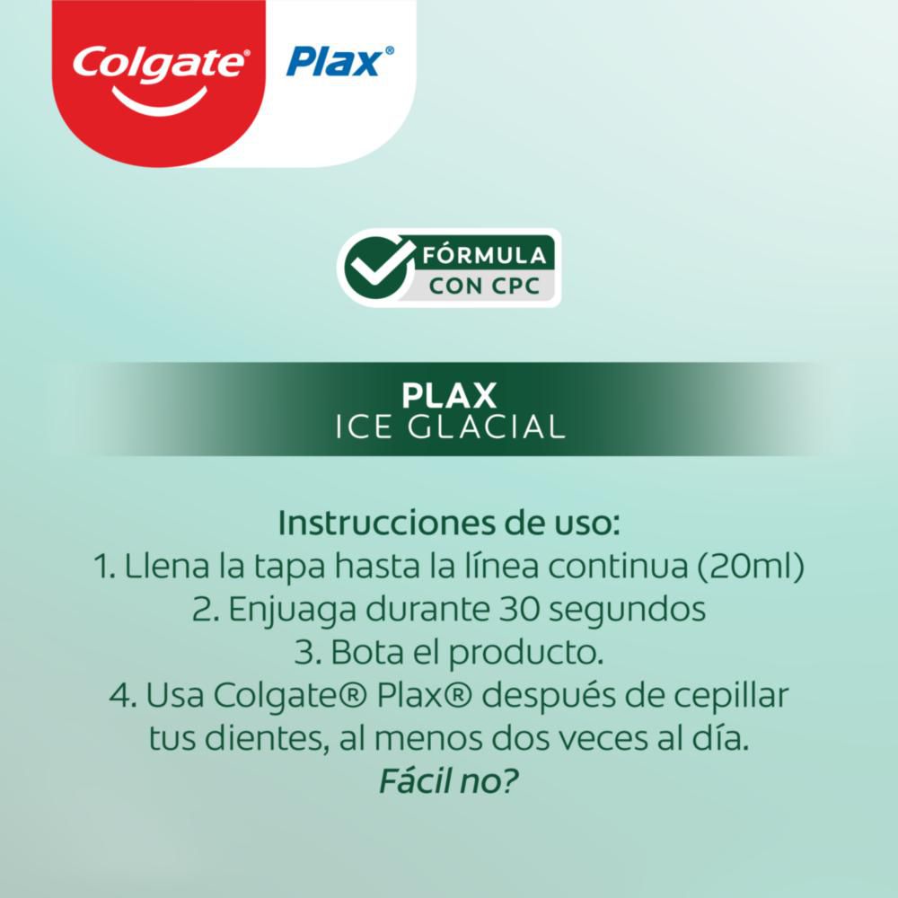 Crema Dental + Enjueague Bucal COLGATE Total 12 + Plax Ice Glacial (575  ml) img #7
