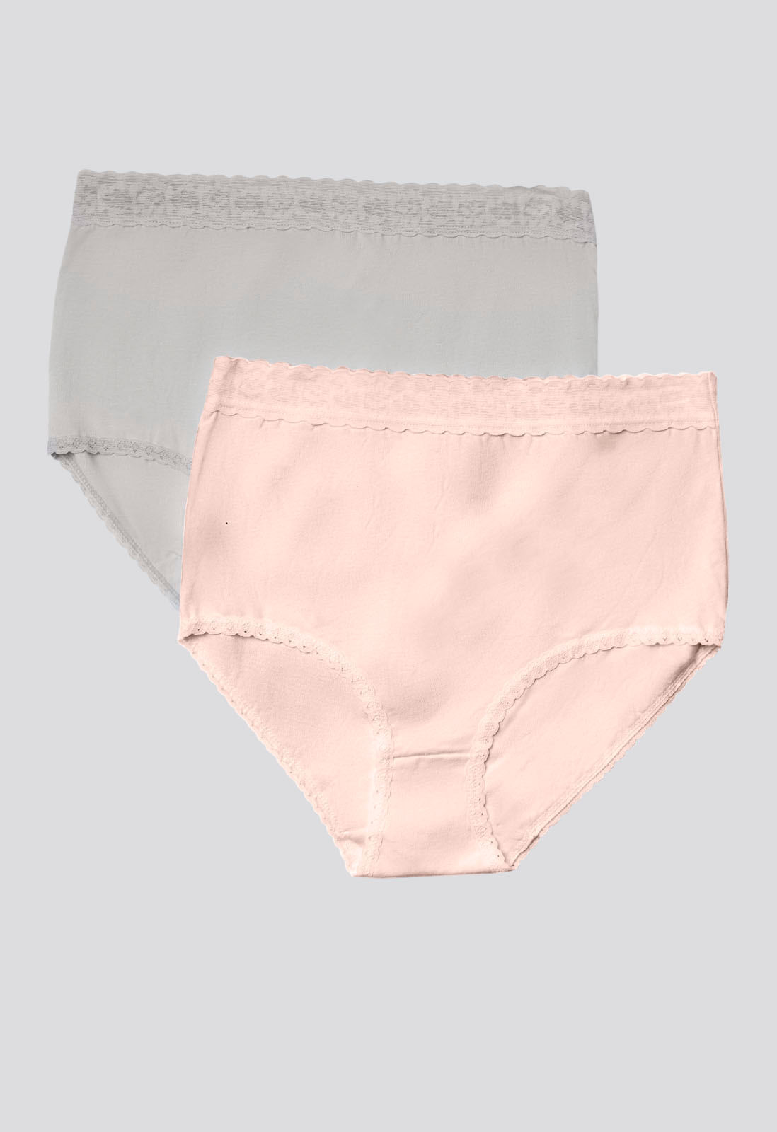 Panty Paq X2 Mujer Palo De Rosa Claro/Gris Claro FI 96637