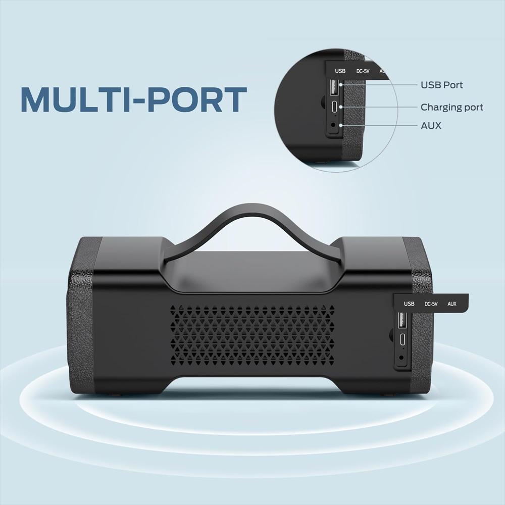 Parlante Bluetooth Oraolo 40W Resiste Agua Ipx6 Stereo img #5