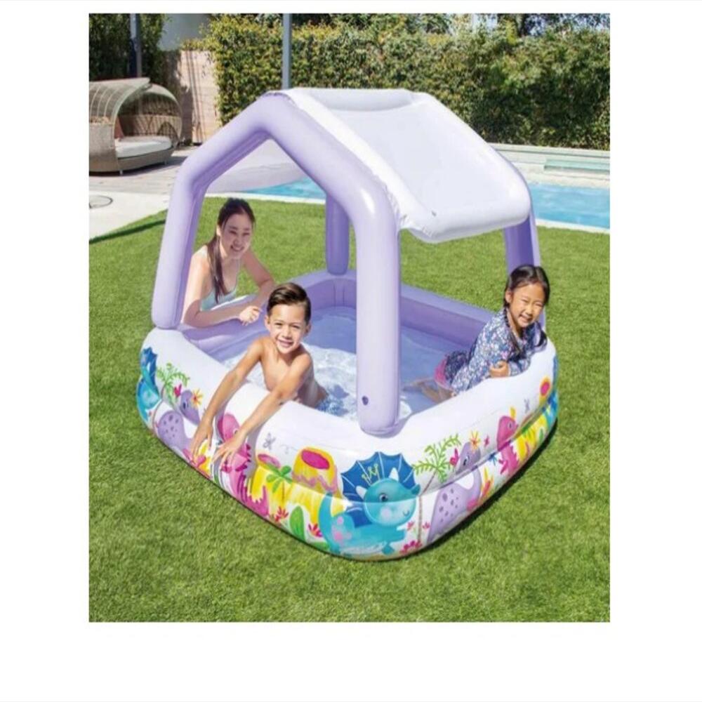 Piscina Inflable Con Toldo Desmontable Intex Diversión img #4