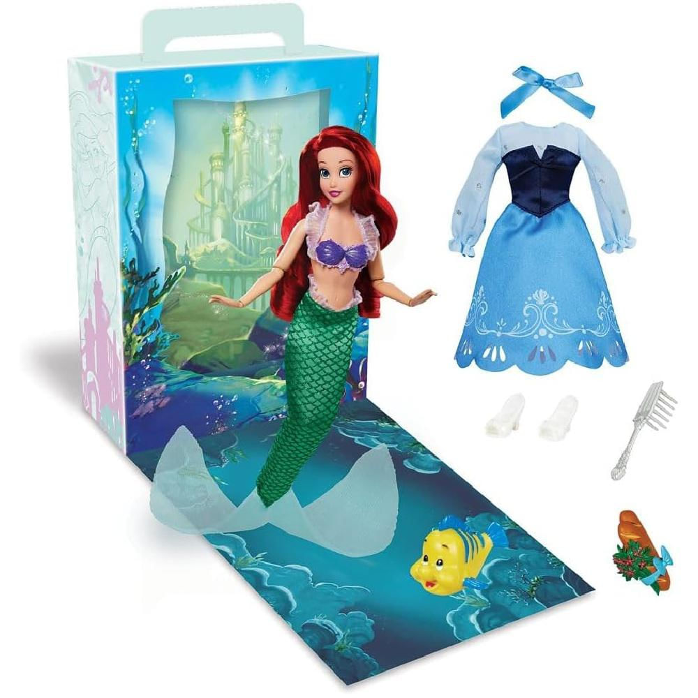 Muñeca Princesa Disney Ariel 2 Trajes img #1