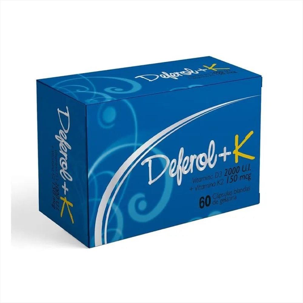 Deferol K Vitd3 Vitk2 Caj 60 Cap 1 U