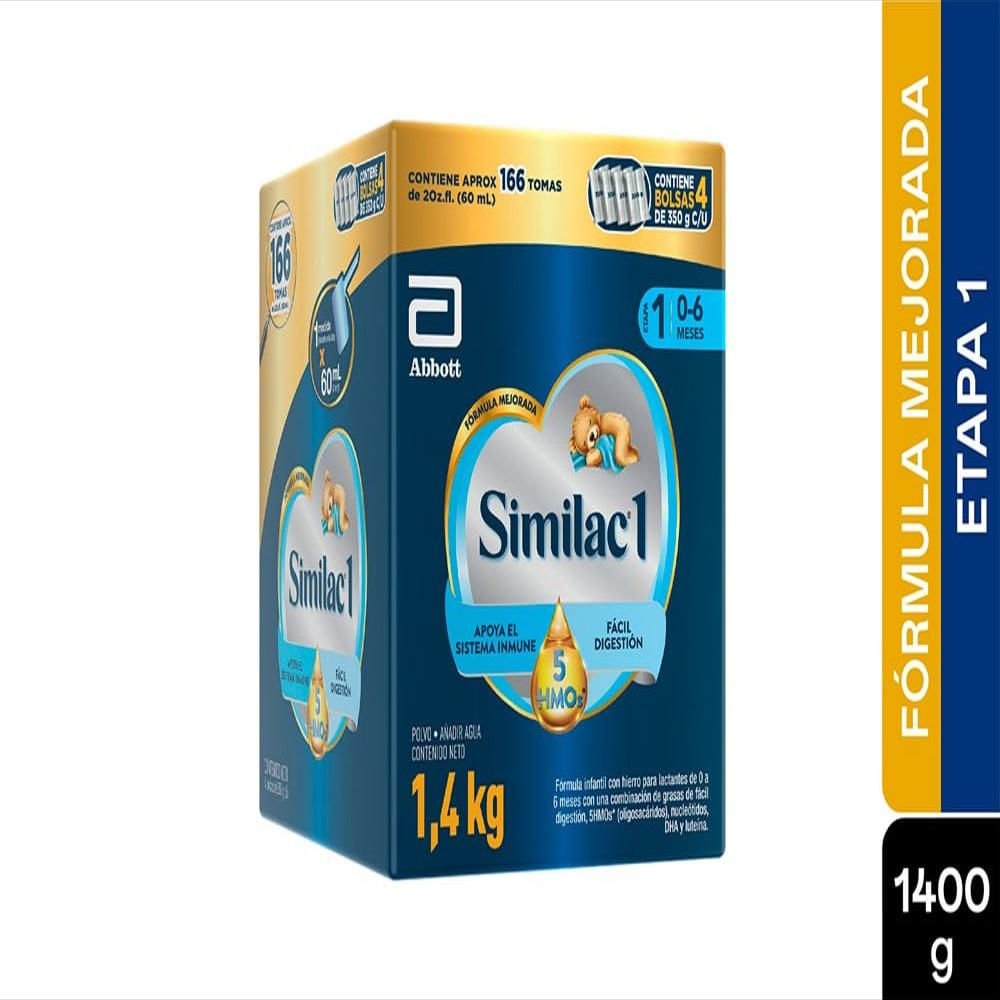 Formula Infantil Para Lactantes Similac 1 5Hmos Hierro Caj 4 Bol 350 G img #1