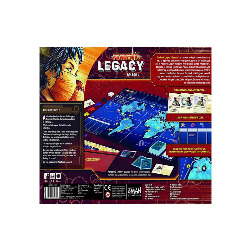 Pandemic Legacy Season 1 Juego De Mesa img #2