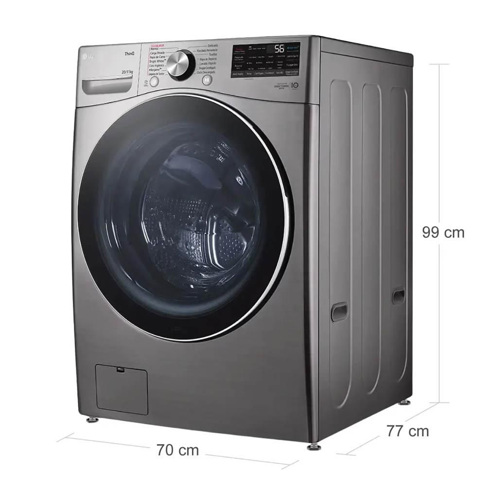 Lavadora secadora LG Eléctrica 20 KG  WD20VV2S6R GRIS img #6