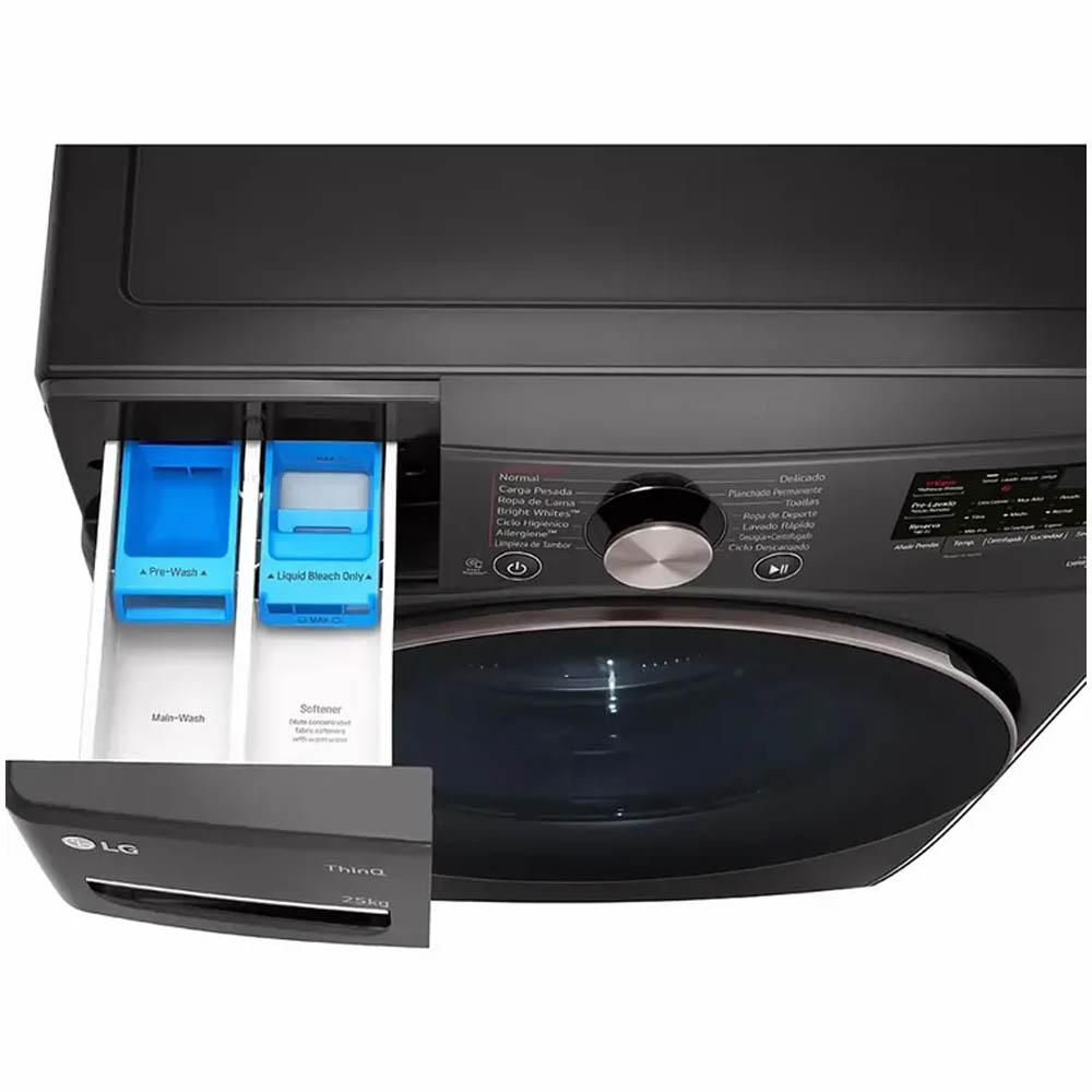 Lavadora LG Carga Frontal 25 kg (55 lb) WM25BV2S6BR.ABLECOL img #3