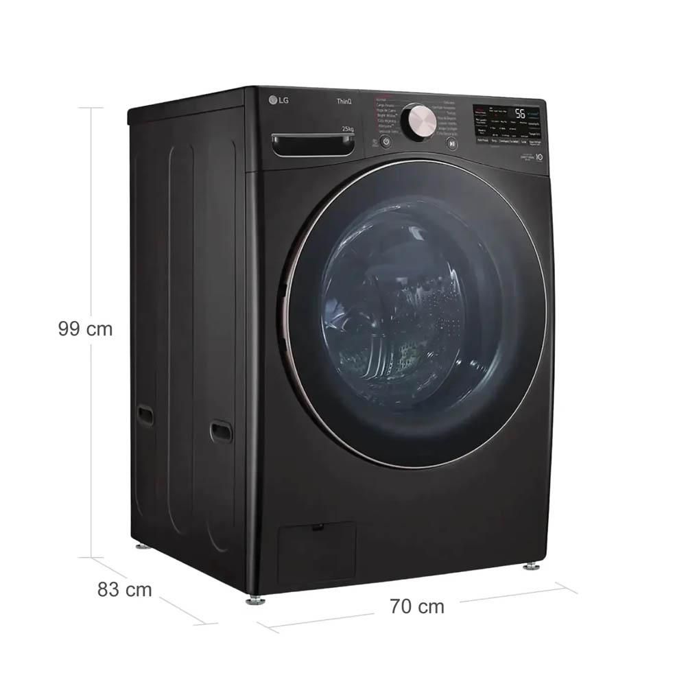 Lavadora LG Carga Frontal 25 kg (55 lb) WM25BV2S6BR.ABLECOL img #6