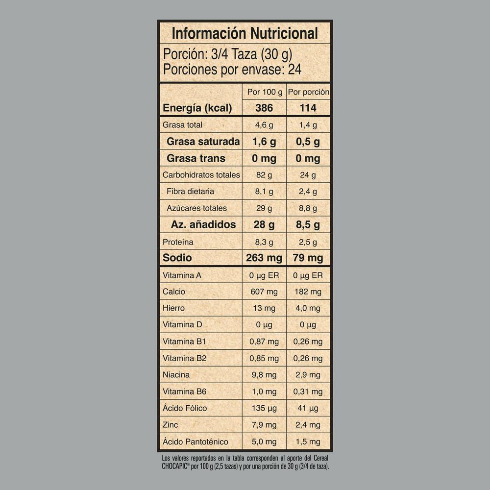 Cereal CHOCAPIC sabor chocolate caja (720  gr) img #9
