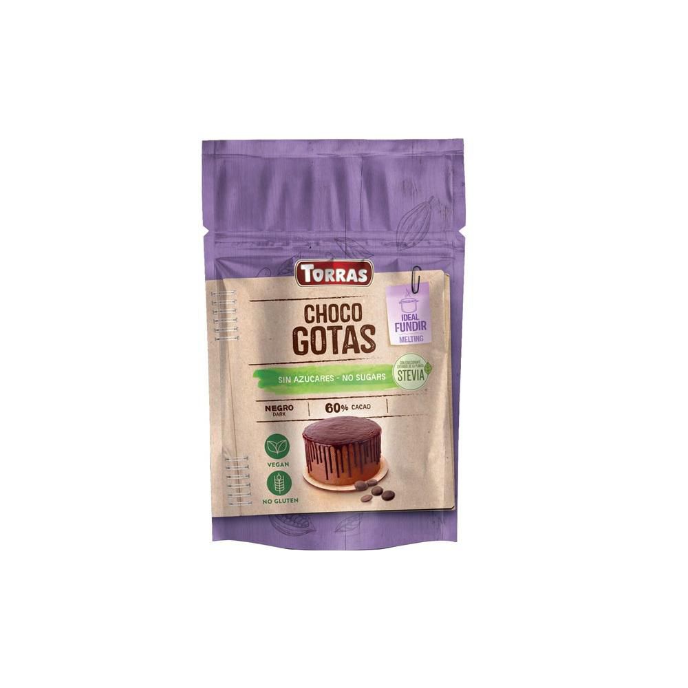 Cobertura TORRAS Chocolate Negro Choco Gotas 60 (200  gr)