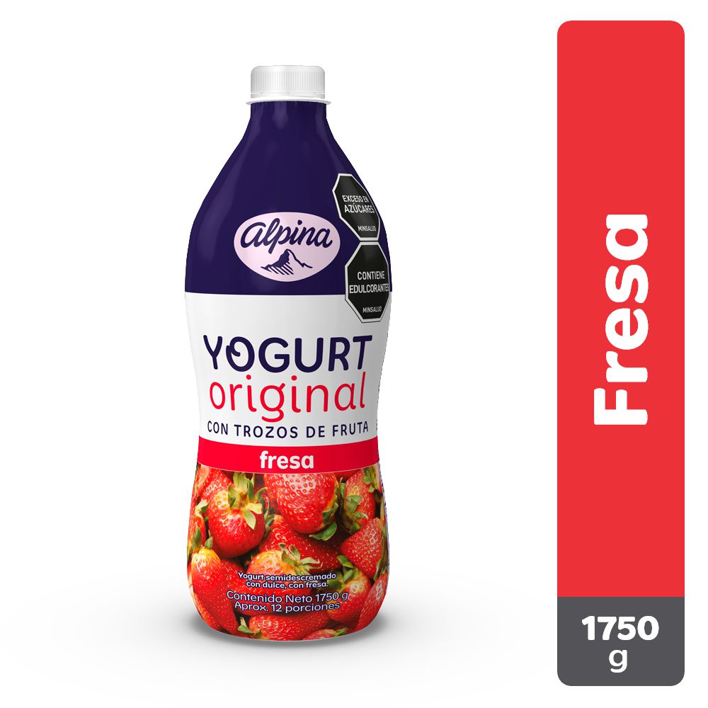 Yogurt ALPINA original fresa botella (1750  gr)