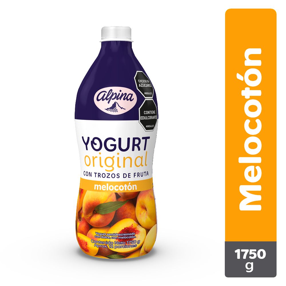 Yogurt ALPINA original melocotón botella (1750  gr)