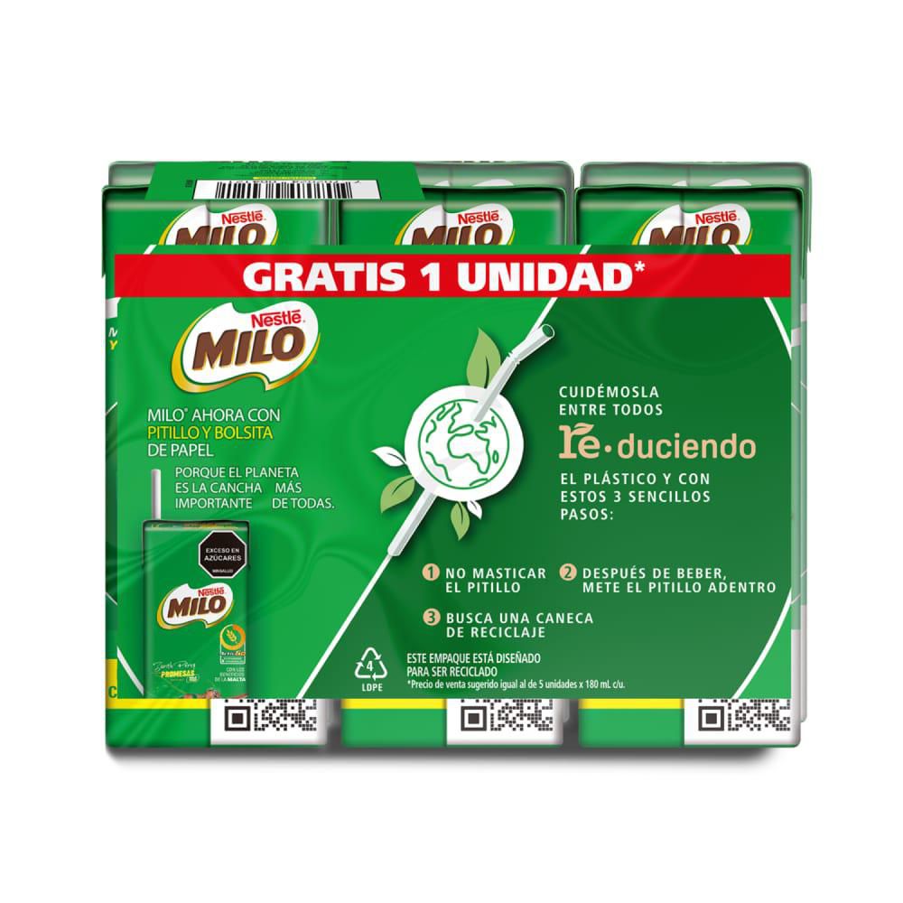 Leche malteada MILO en cajita pague 5 lleve 6 (900  ml) img #2