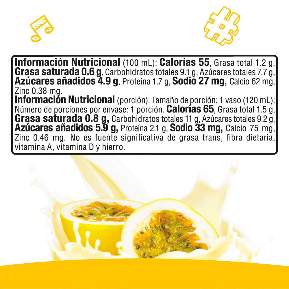 Bebida láctea PARMALAT postre de macacuyá (120  ml) img #2