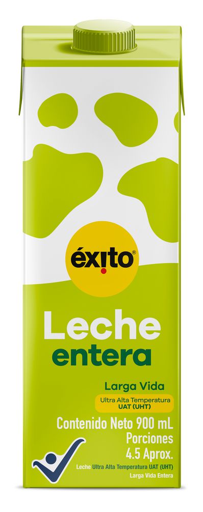 Leche EXITO MARCA PROPIA en caja entera (900  ml) img #1