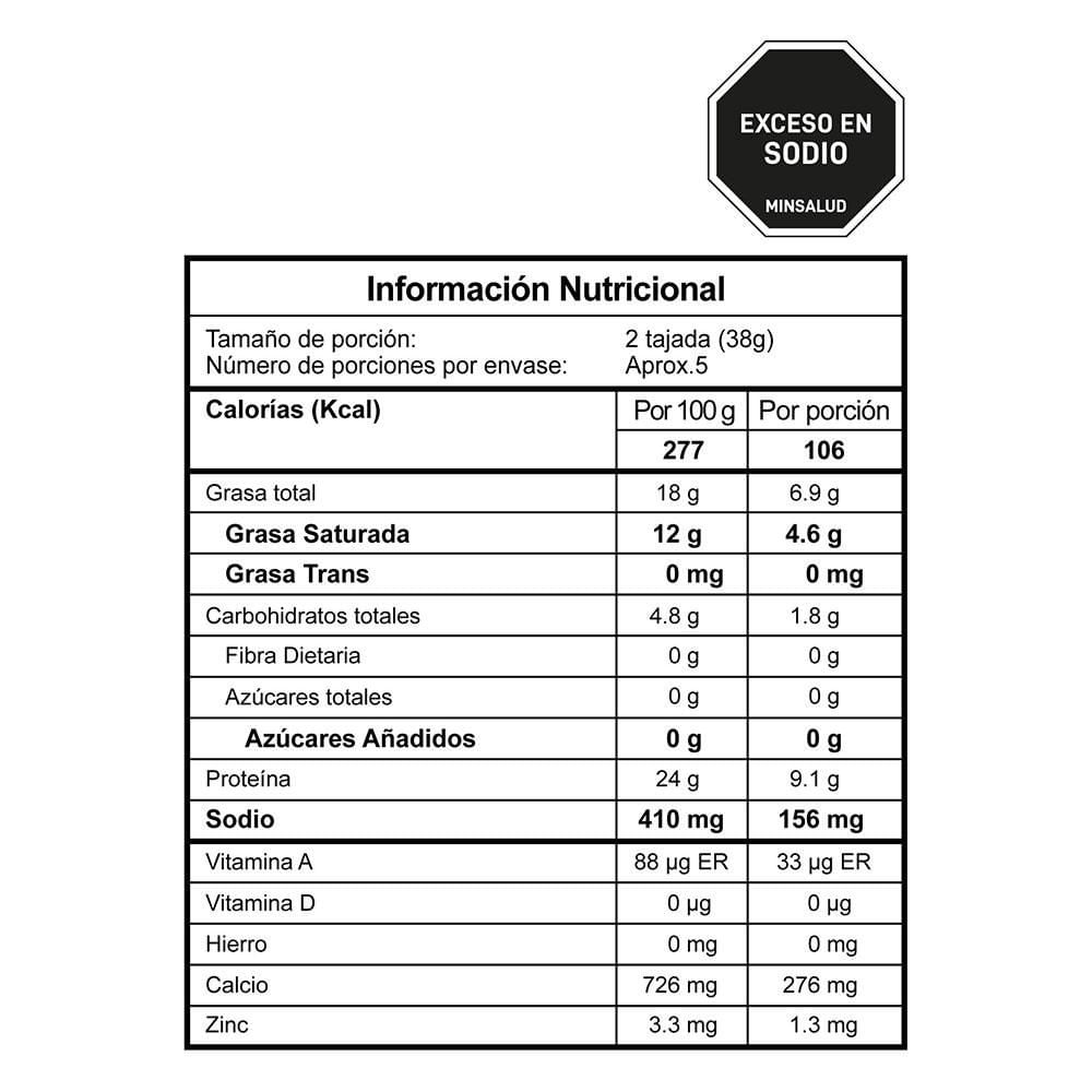 Queso COLACTEOS mozzarella tajado (200  gr) img #2