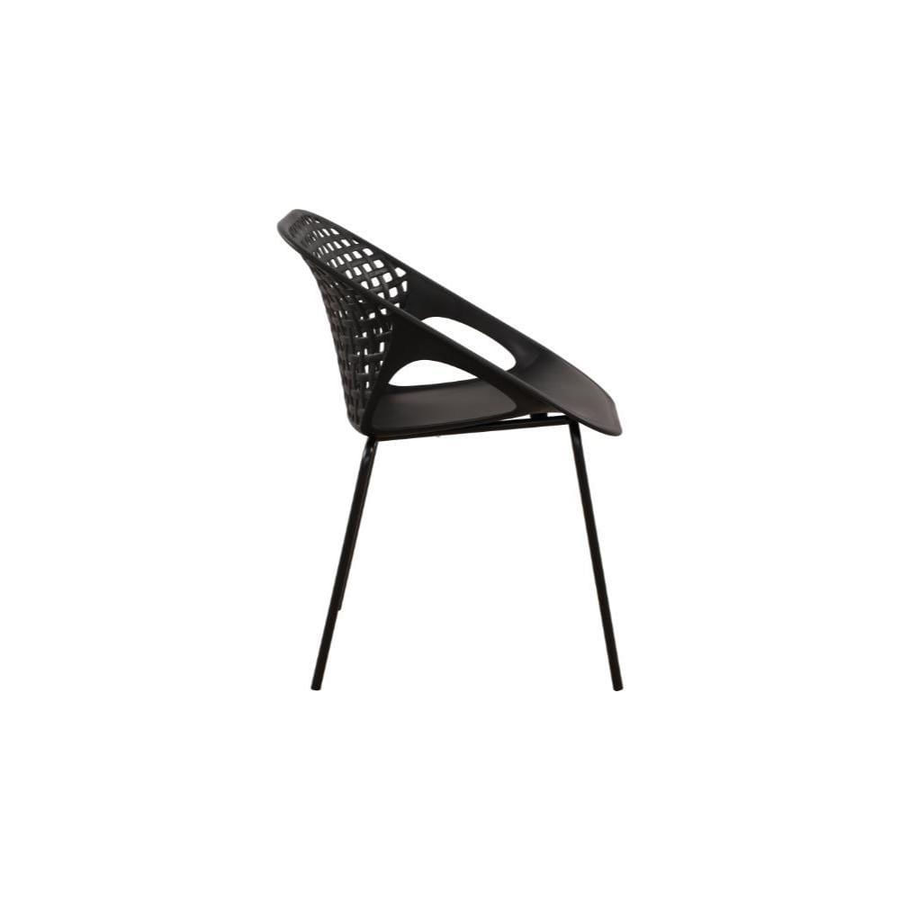 Silla Senit Con Brazos, Color Negro, Con Espaldar Y Diseño Moderno img #3
