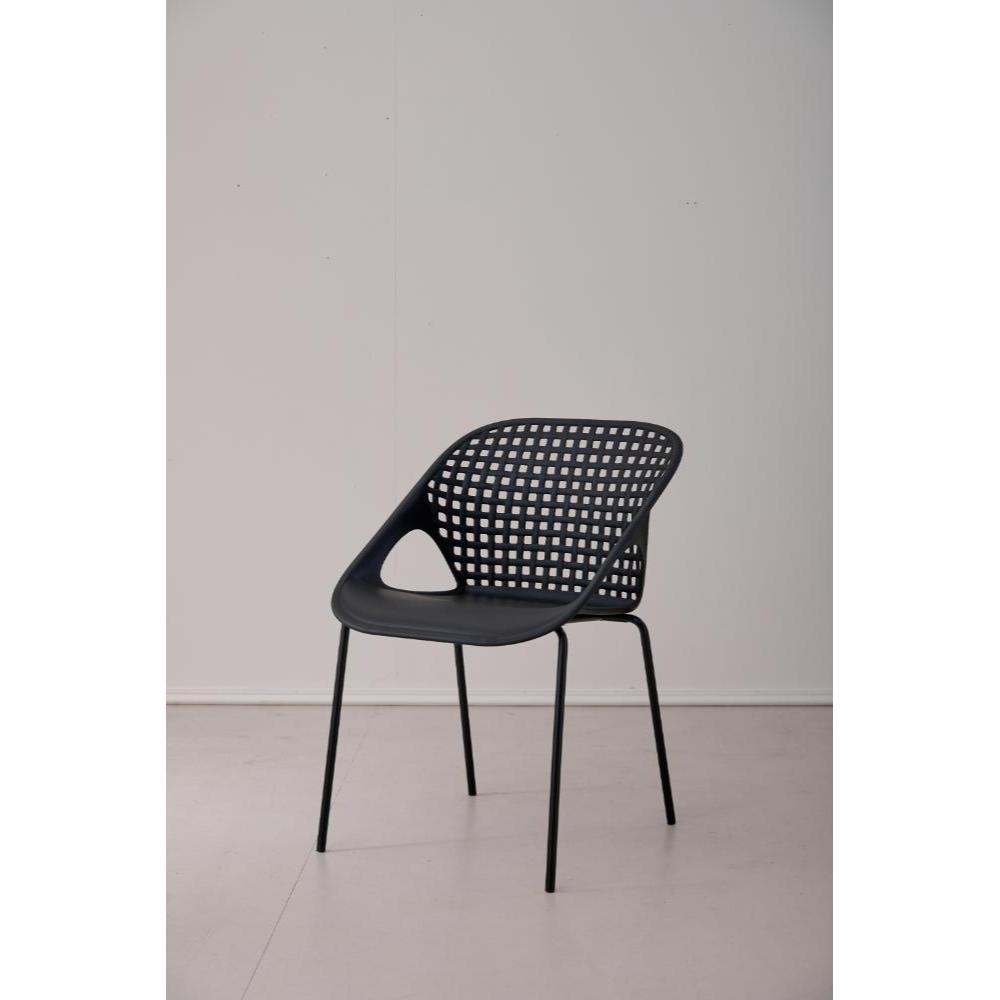Silla Senit Con Brazos, Color Negro, Con Espaldar Y Diseño Moderno img #5