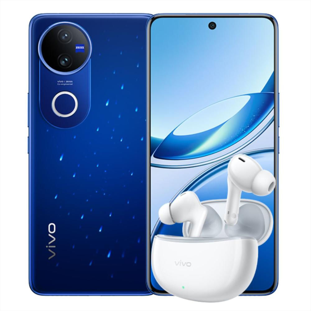 Combo Celular Vivo V50 5G 512Gb 12Ram Azul Audífonos Inalámbricos De Obsequio img #1