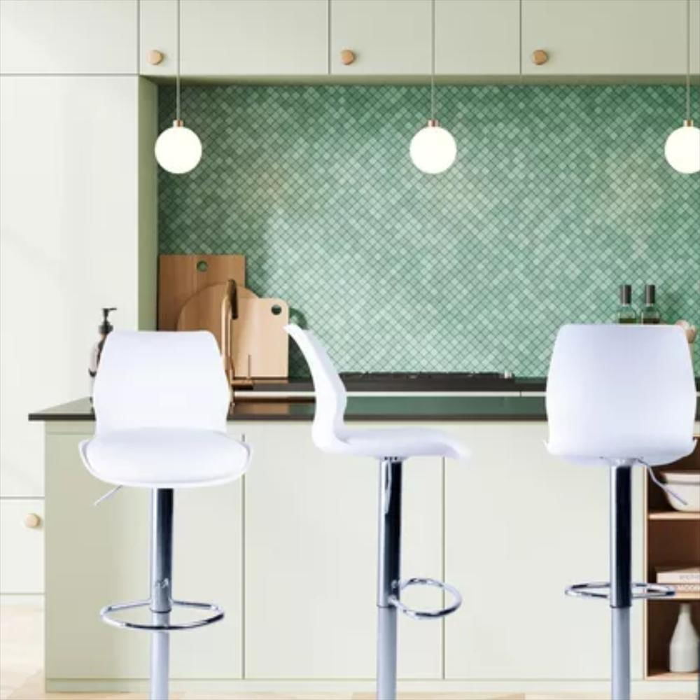 Silla De Bar Alta Color Blanco img #4