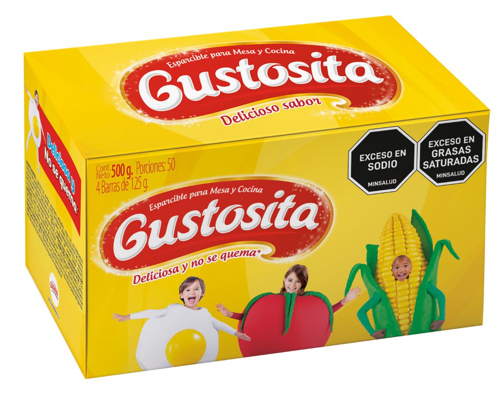 Margarina GUSTOSITA esparcible mesa y cocina (500  gr)