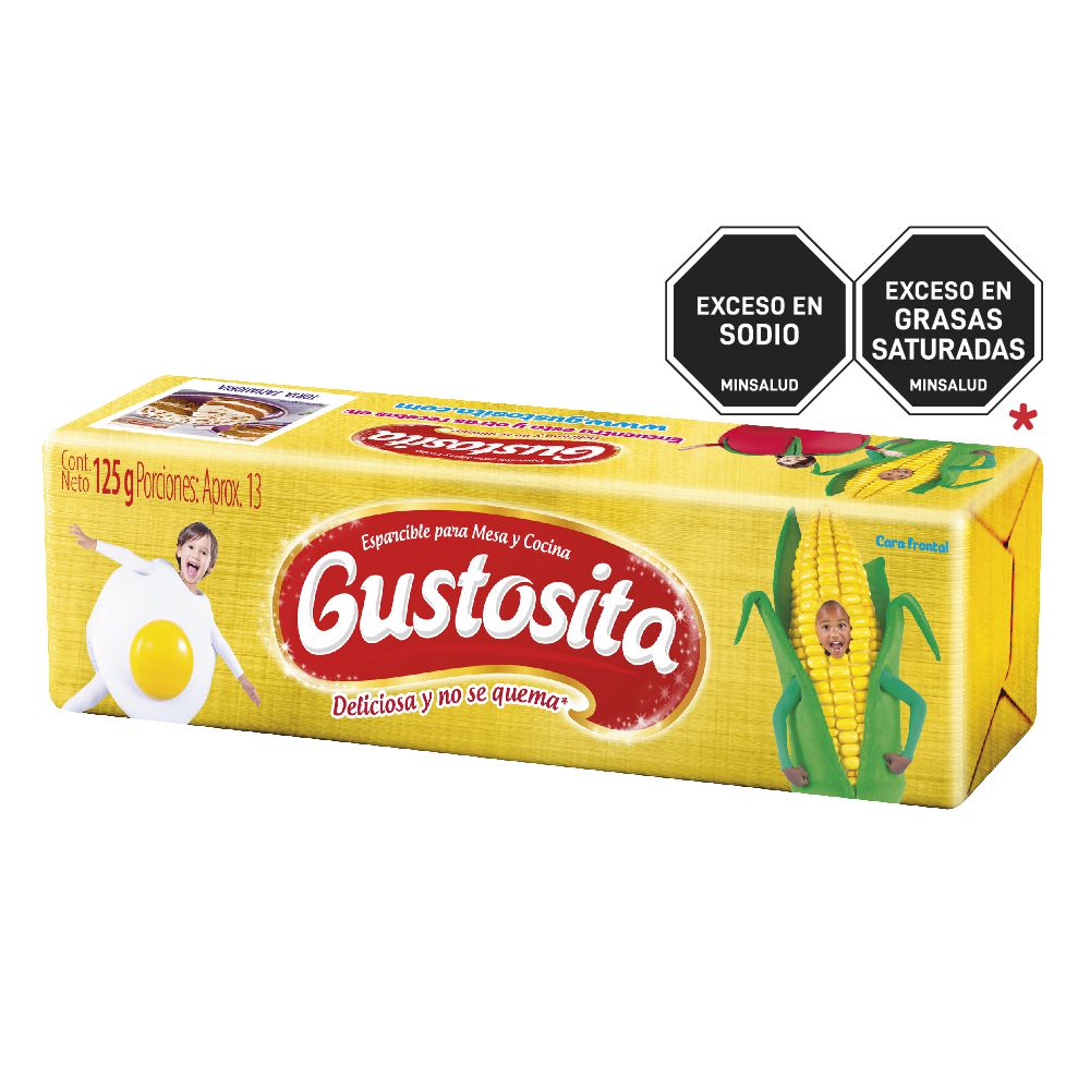 Margarina GUSTOSITA esparcible barra (125  gr)