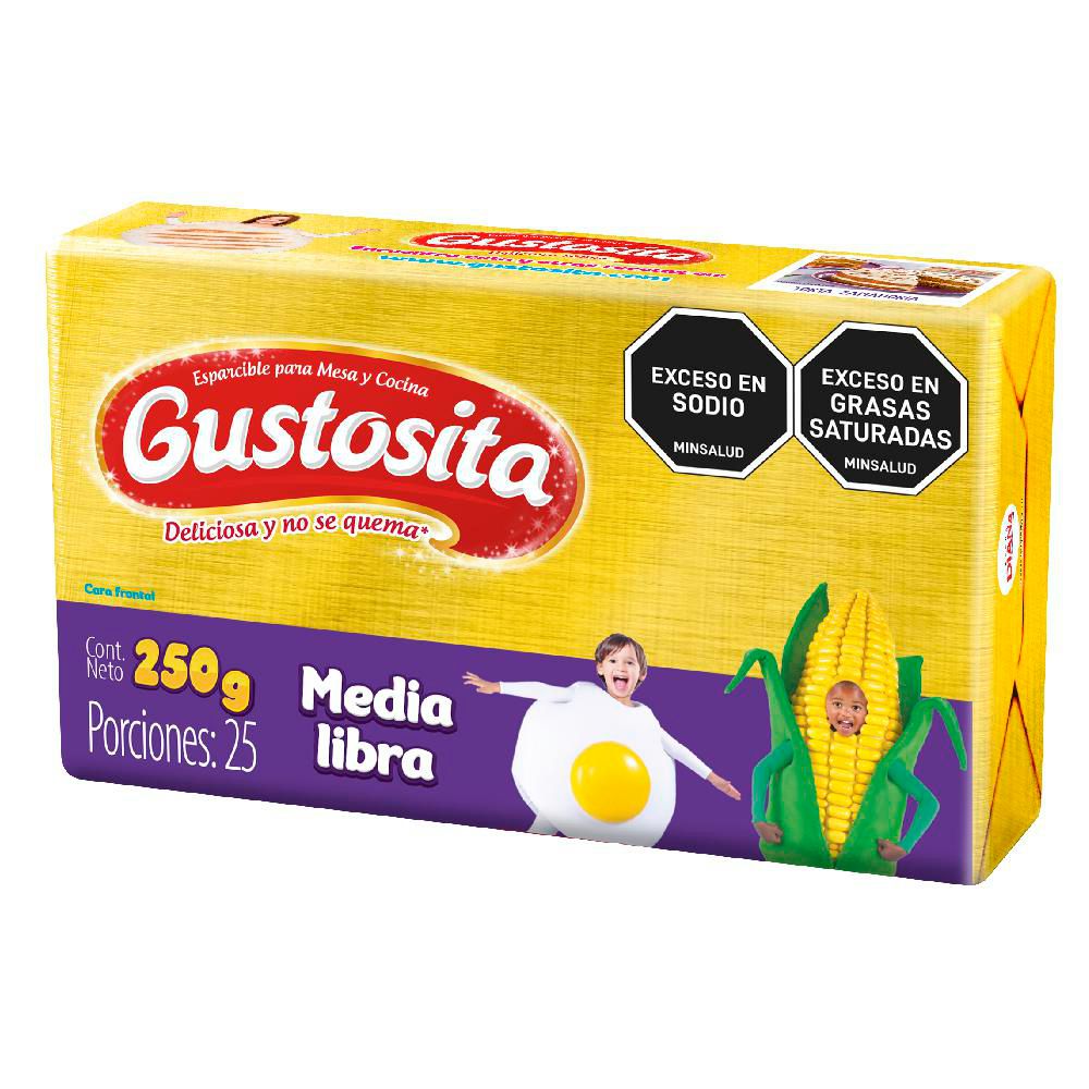 Margarina GUSTOSITA esparcible barra (250  gr)