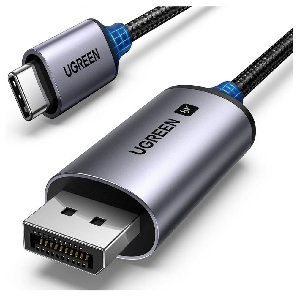 Cable Adaptador Usb C A Displayport 8K@60Hz 4K@240Hz 1.5M img #1