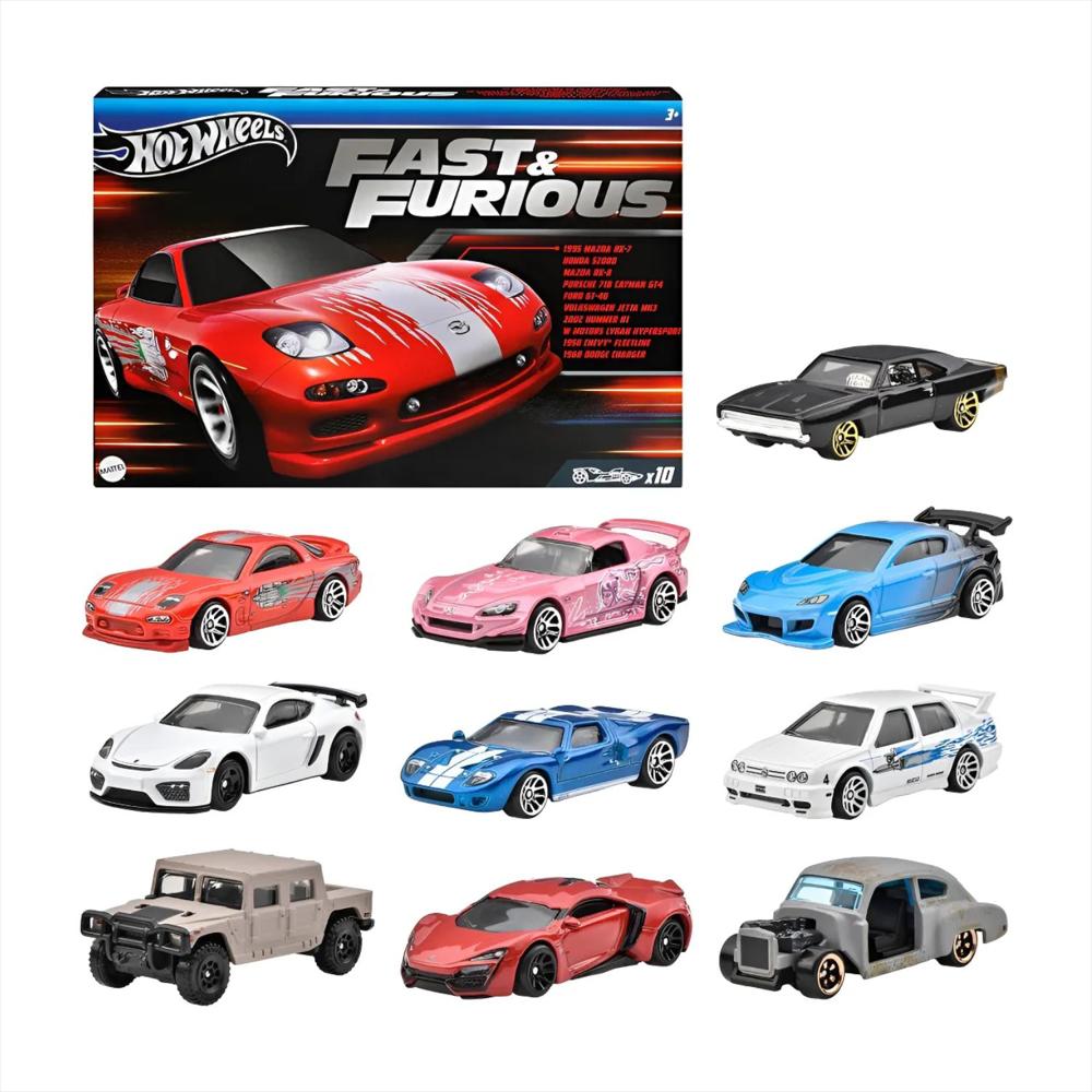 Set De Coches Hot Wheels Edición Fast And Furious X 10 Pzs img #1