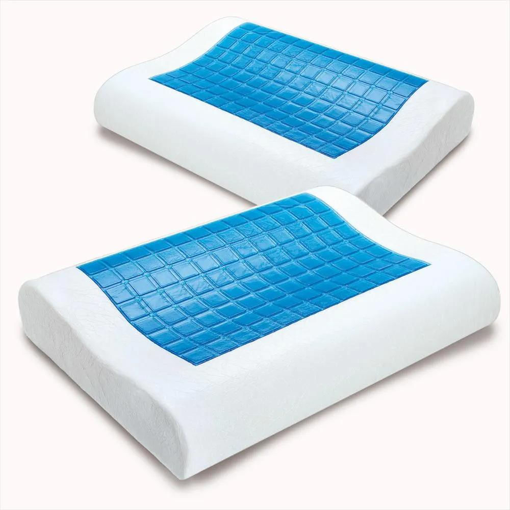 Set De 2 Almohadas Ortopédicas Memory Foam Con Gel img #1