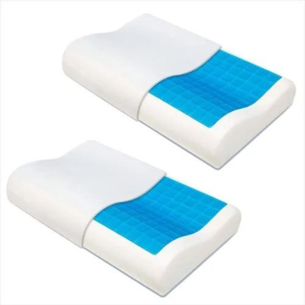 Set De 2 Almohadas Ortopédicas Memory Foam Con Gel img #2