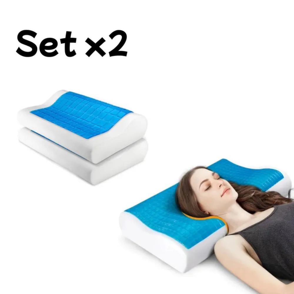 Set De 2 Almohadas Ortopédicas Memory Foam Con Gel img #4
