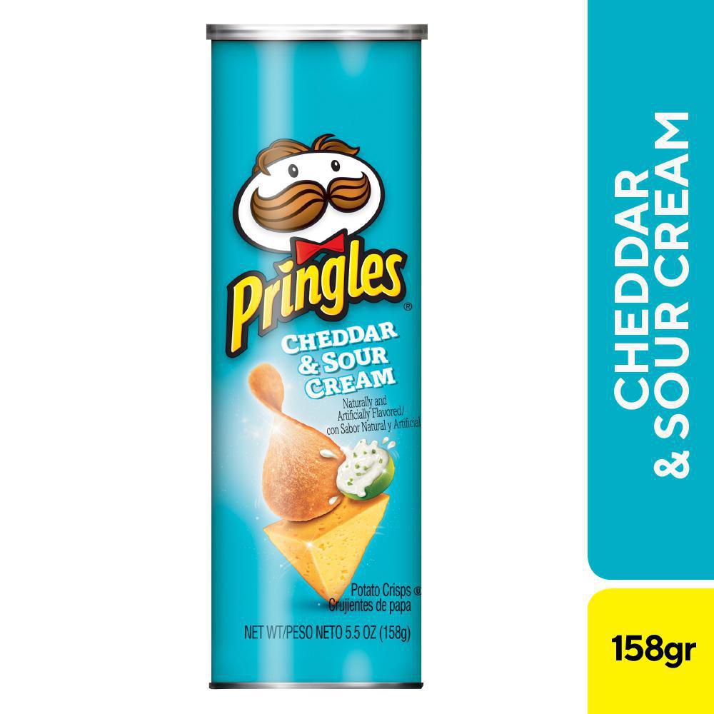 PAPAS CHEEDAR Y SOUR CREAM PRINGLES 158 Gramo
