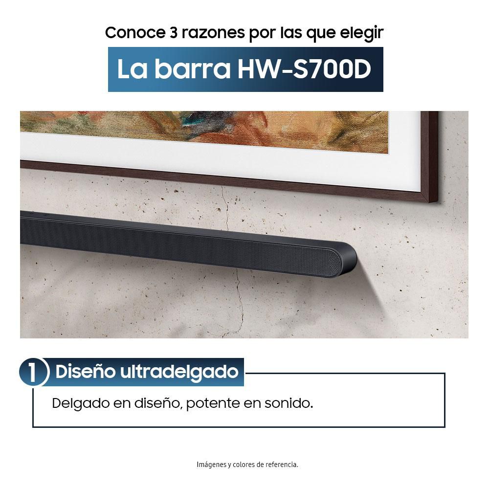 Barra de Sonido SAMSUNG HWS700DZL 210 W 3.3.1 ultradegada dolby Negra img #3