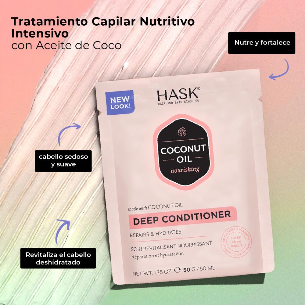 Hask Acondicionador Profundo Coconut Sachet 50 Ml img #3