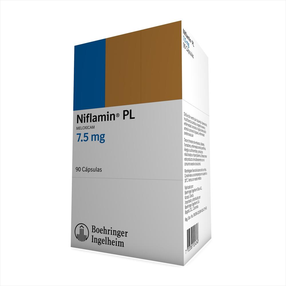 Niflamin Pl Meloxicam 7.5Mg Cap Dur Oral Caj 90 Cap 1 U img #1
