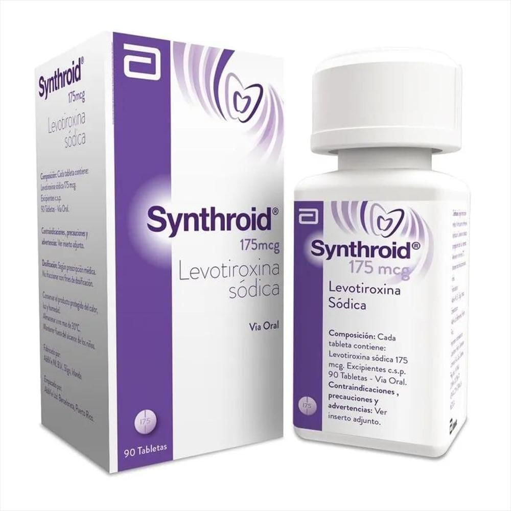 Synthroid Levotiroxina Sodica 175Ág Tab Oral Caj 90 Tab 1 U img #1