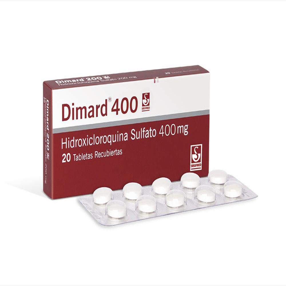 Dimard Hidroxicloroquina 400Mg Tab Oral Caj 20 Tab 1 U img #1