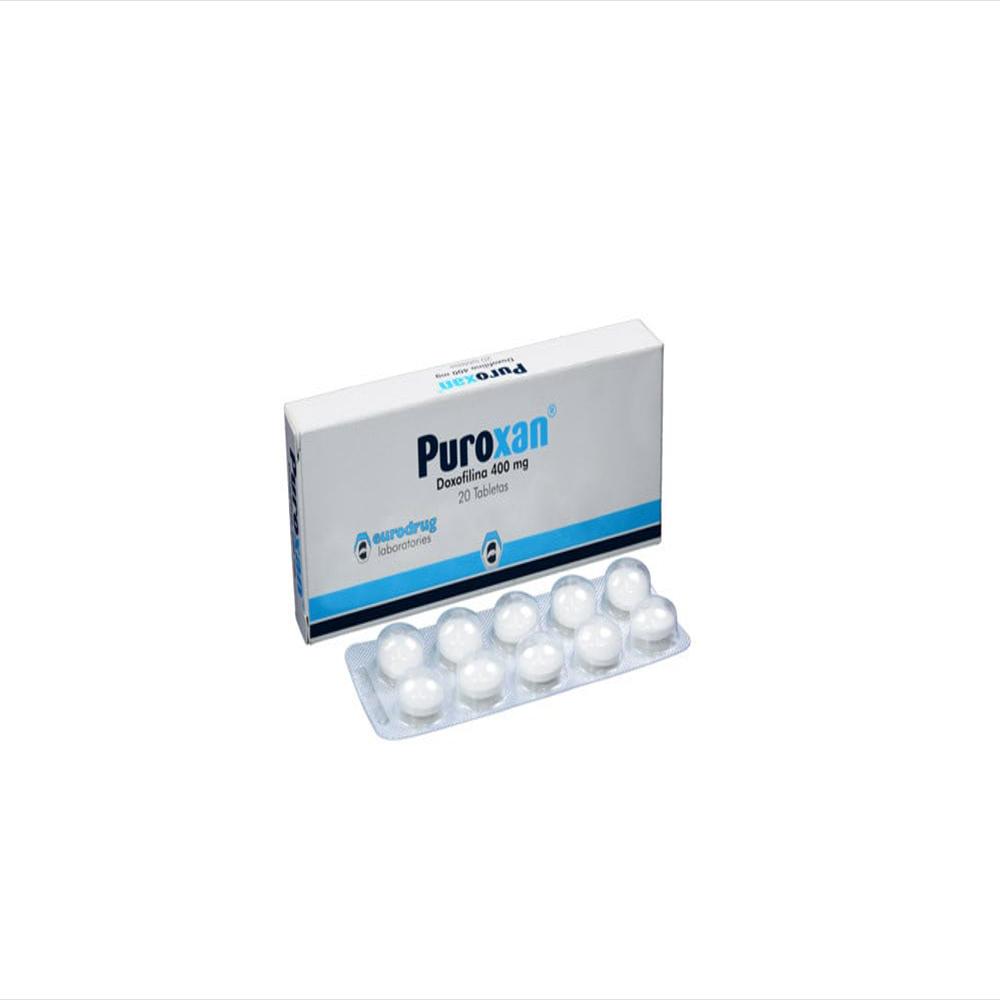 Puroxan Doxofilina 400Mg Tab Oral Caj 20 Tab 1 U img #1