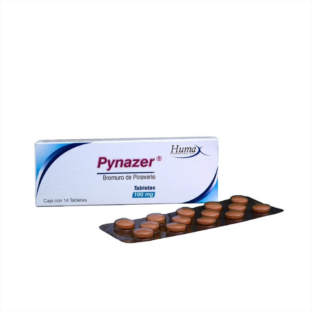 Pynazer Bromuro De Pinaverio 100Mg Tab Oral Caj 14 Tab 1 U img #1