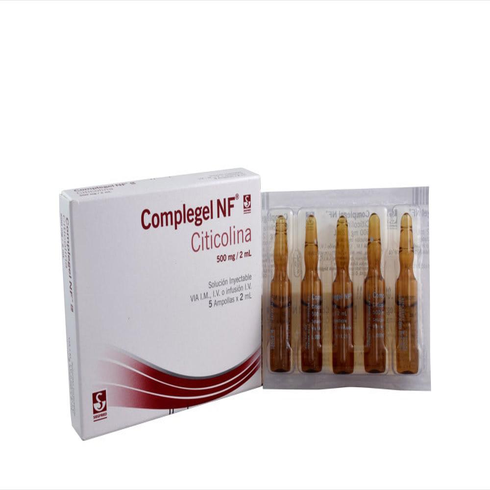 Complegel Nf Citicolina 500Mg/2Ml Sol Intramuscular Caj 5 Amp 2 Ml img #1