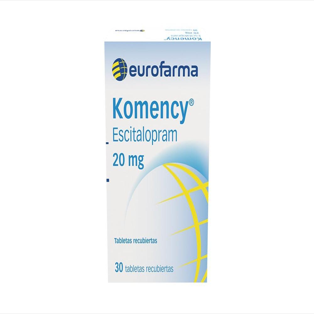 Komency Escitalopram Oxalato 20Mg Tab Rec Oral Caj 30 Tab 1 U img #1